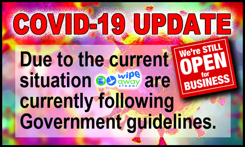 COVID 19 Update at Wipe Away Clean